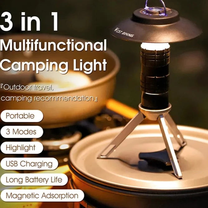 3 in 1 Portable Camping Light - Fozz&