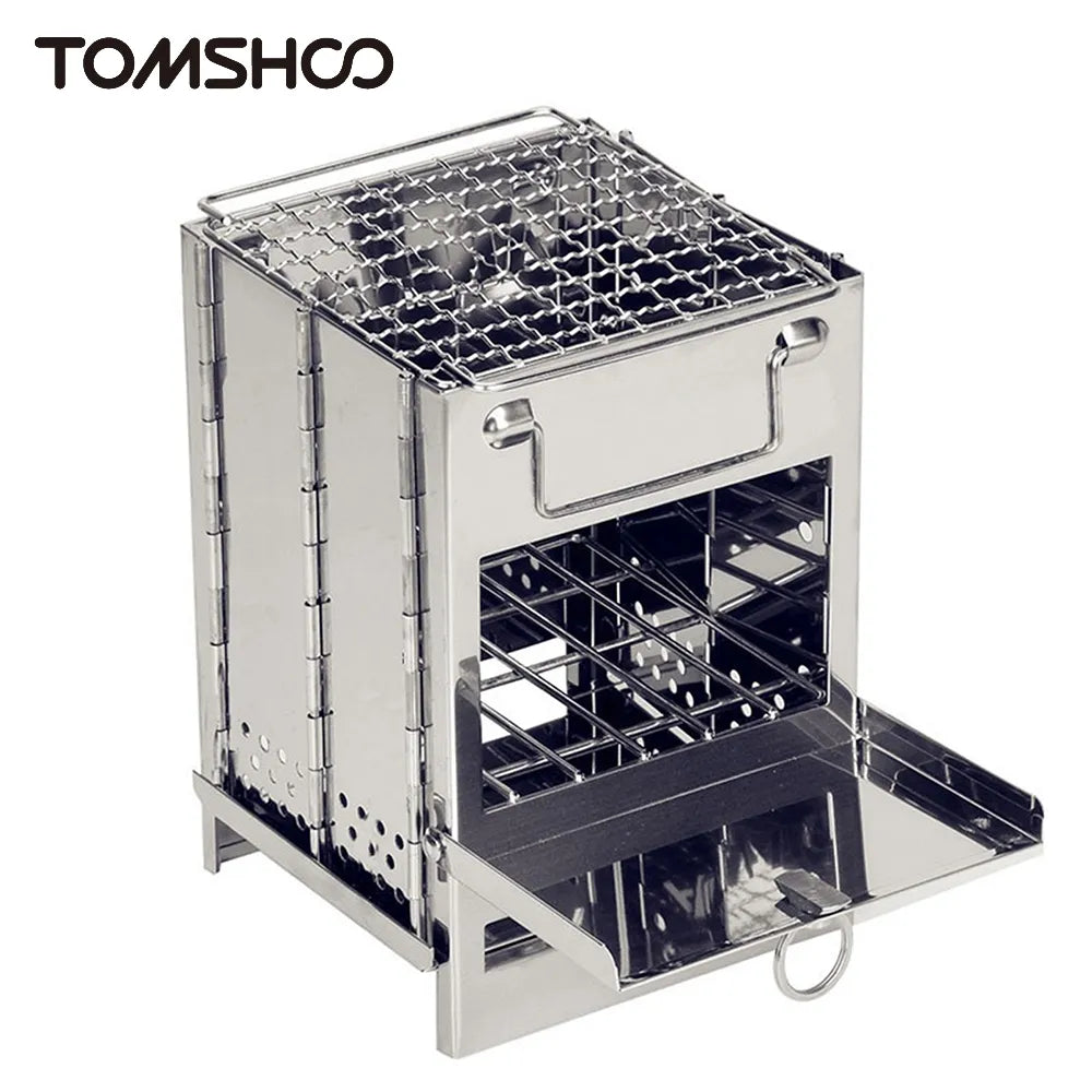 Tomshoo Portable Wood Stove/Grill - Fozz&