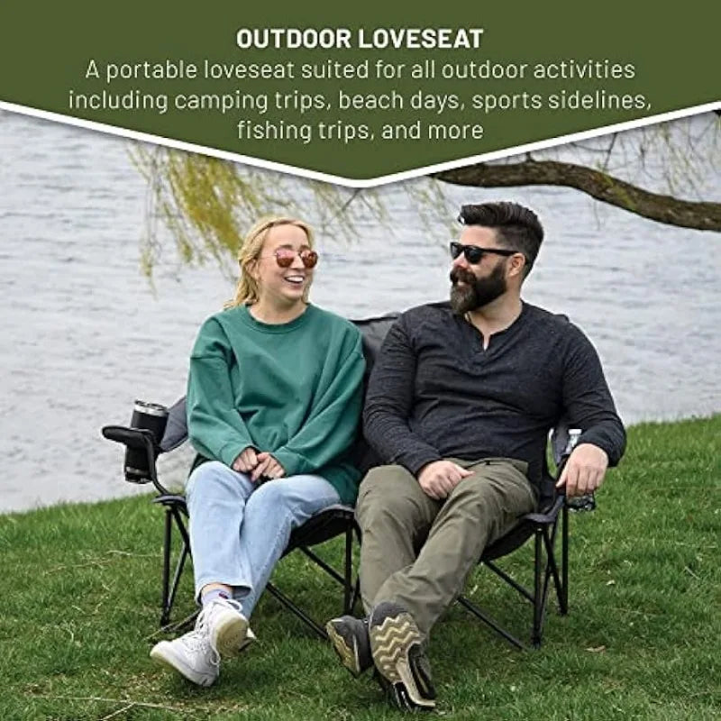 TIMBER RIDGE 2 Person Folding Loveseat - Fozz&