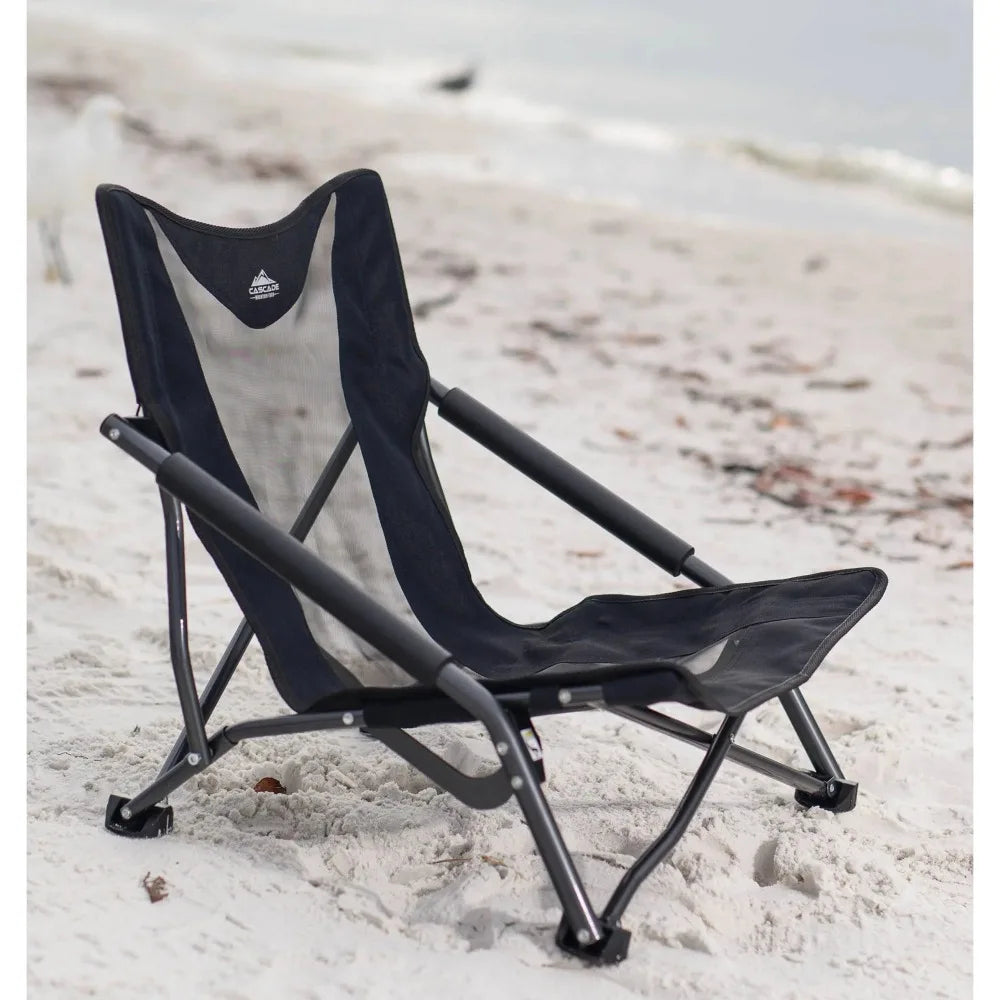 Low Profile Outdoor Folding Camp Chair With Carry Case - Fozz&