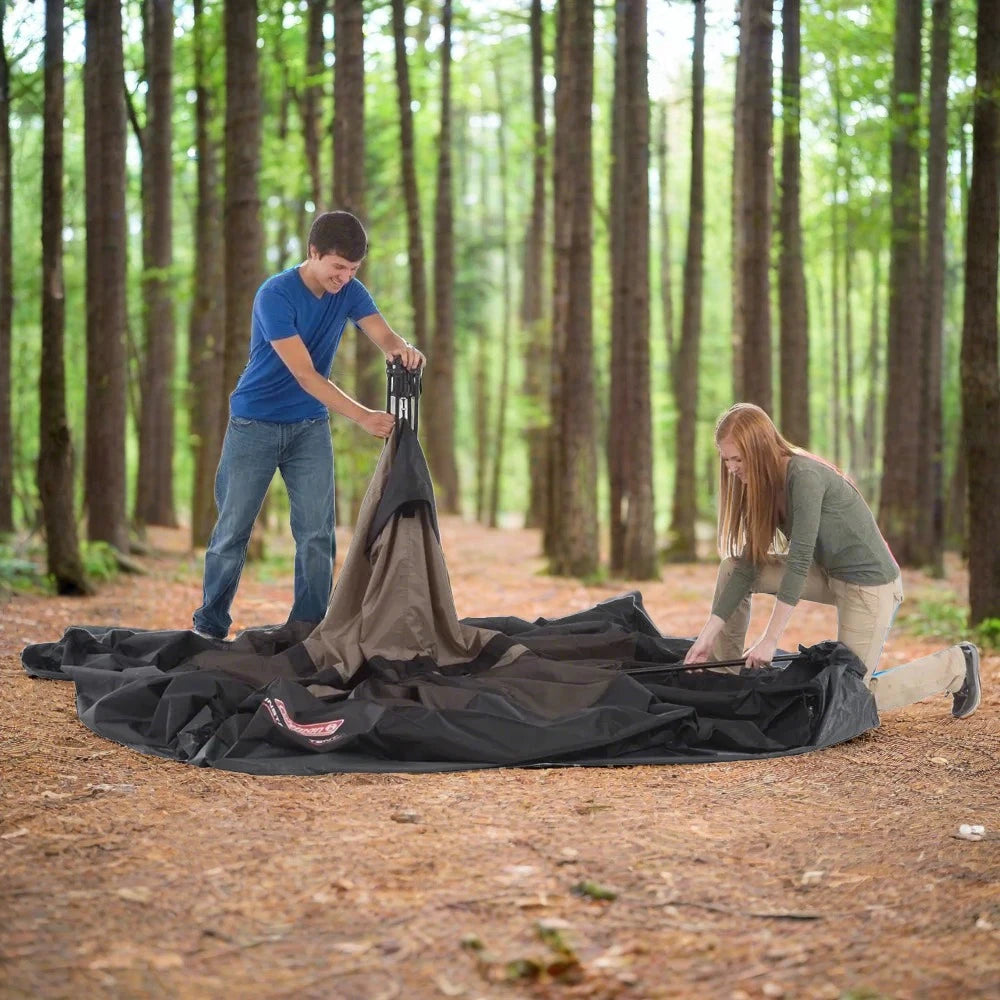 Coleman Camping 4 Person Tent with WeatherTec Technology - Fozz&