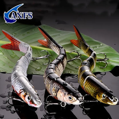 Fishing Lures Multi Jointed Swimbait Crank Bait Slow Sinking